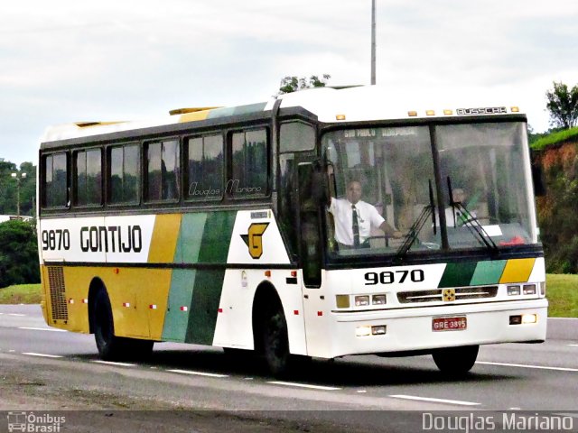 Empresa Gontijo de Transportes 9870 na cidade de Ribeirão Vermelho, Minas Gerais, Brasil, por Douglas Mariano. Número da foto: #2273756.