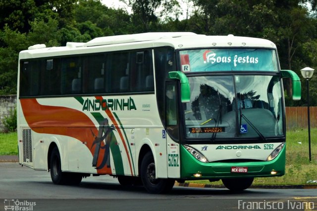 Empresa de Transportes Andorinha 5262 na cidade de Assis, São Paulo, Brasil, por Francisco Ivano. ID da foto: 2274347.