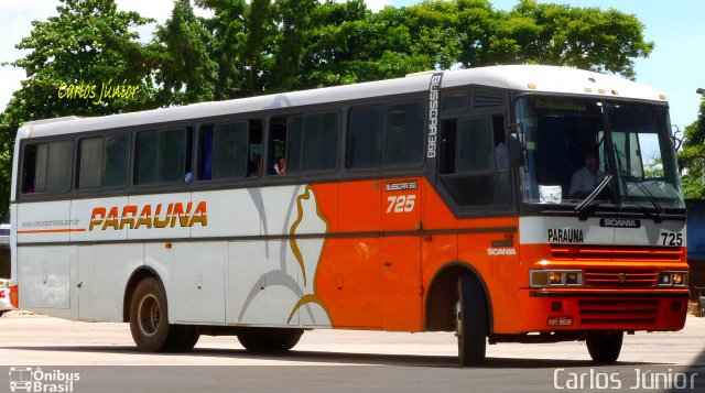 Viação Paraúna 725 na cidade de Goiânia, Goiás, Brasil, por Carlos Júnior. Número da foto: #2273794.