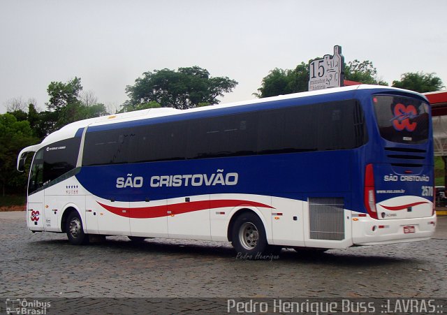 Viação São Cristóvão 2570 na cidade de Ribeirão Vermelho, Minas Gerais, Brasil, por Pedro Henrique Gumercindo da Silva. ID da foto: 2294810.