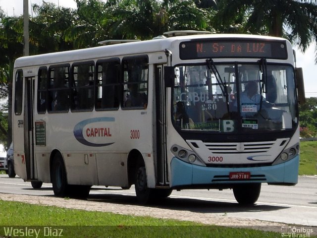 Capital Transportes Urbanos 3000 na cidade de Salvador, Bahia, Brasil, por Wesley Diaz. ID da foto: 2295072.