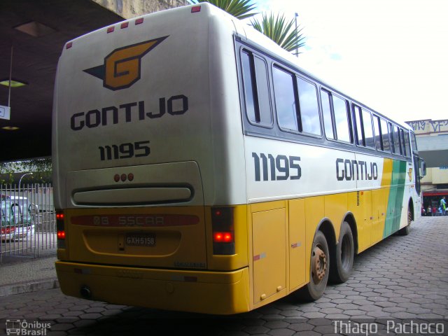 Empresa Gontijo de Transportes 11195 na cidade de Belo Horizonte, Minas Gerais, Brasil, por Thiago  Pacheco. ID da foto: 2295151.