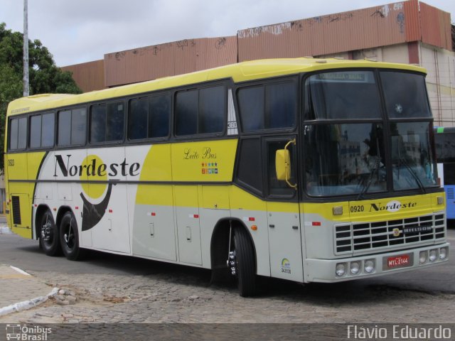 Viação Nordeste 0920 na cidade de Fortaleza, Ceará, Brasil, por Flávio Eduardo. Número da foto: #2293327.