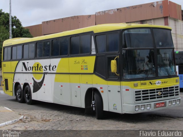 Viação Nordeste 0920 na cidade de Fortaleza, Ceará, Brasil, por Flávio Eduardo. ID da foto: 2293327.