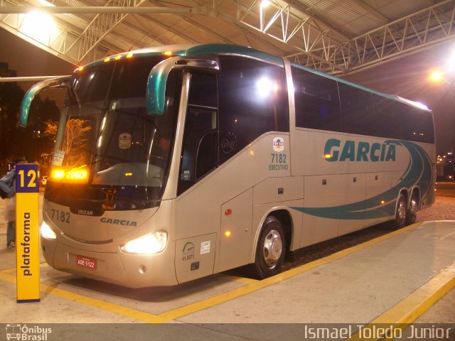Viação Garcia 7182 na cidade de Jundiaí, São Paulo, Brasil, por Ismael Toledo Junior. Número da foto: #2295037.