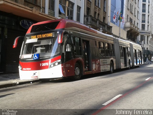 Viação Campo Belo 7 2078 na cidade de São Paulo, São Paulo, Brasil, por Johnny Ferreira. ID da foto: 2294236.