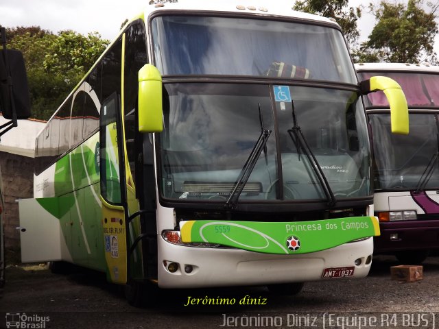 Expresso Princesa dos Campos 5559 na cidade de Aparecida, São Paulo, Brasil, por Jerônimo Diniz. ID da foto: 2294280.