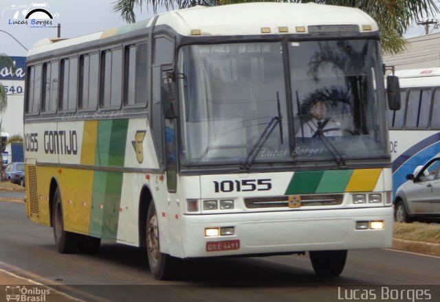 Empresa Gontijo de Transportes 10155 na cidade de Araxá, Minas Gerais, Brasil, por Lucas Borges . Número da foto: #2296338.