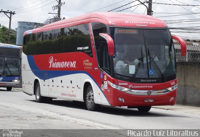 Primatur - Primavera Transportes 940 na cidade de São Paulo, São Paulo, Brasil, por Ricardo Luiz. Número da foto: #2296345.