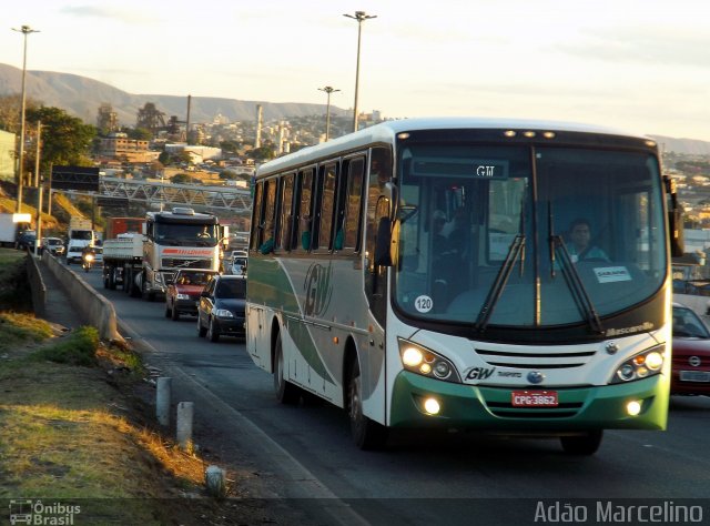 GW Transportes e Turismo 120 na cidade de Belo Horizonte, Minas Gerais, Brasil, por Adão Raimundo Marcelino. ID da foto: 2297074.