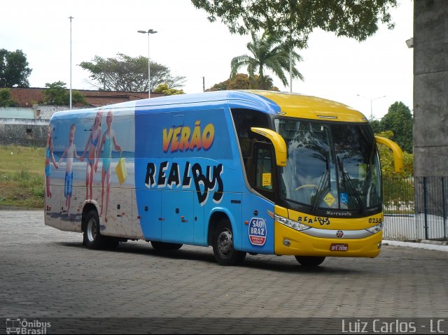 Expresso Real Bus 0255 na cidade de João Pessoa, Paraíba, Brasil, por Luiz Carlos de Santana. ID da foto: 2296594.