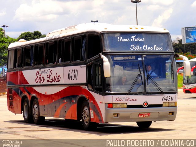 Expresso São Luiz 6430 na cidade de Goiânia, Goiás, Brasil, por Paulo Roberto de Morais Amorim. Número da foto: #2298109.