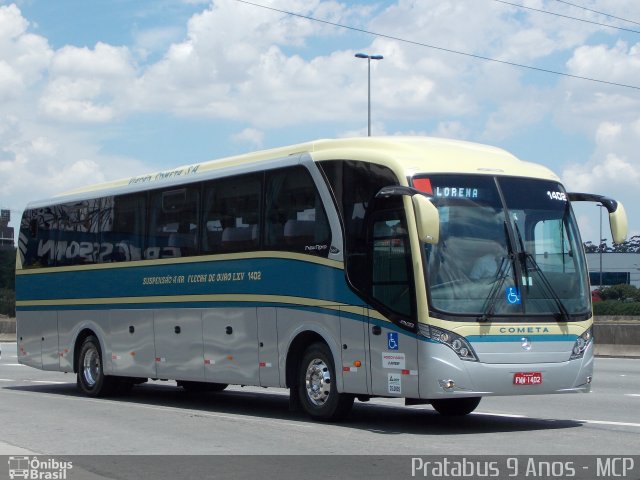 Viação Cometa 1402 na cidade de São Paulo, São Paulo, Brasil, por Cristiano Soares da Silva. Número da foto: #2297923.