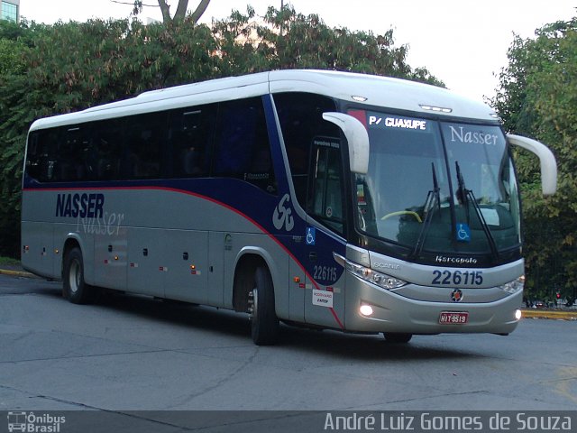 Viação Nasser 226115 na cidade de São Paulo, São Paulo, Brasil, por André Luiz Gomes de Souza. ID da foto: 2298569.