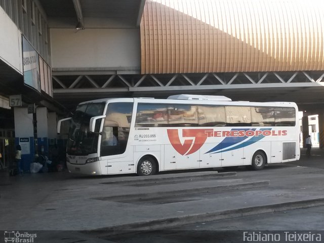 Viação Teresópolis RJ 203.055 na cidade de Rio de Janeiro, Rio de Janeiro, Brasil, por Fabiano Teixeira. Número da foto: #2298615.
