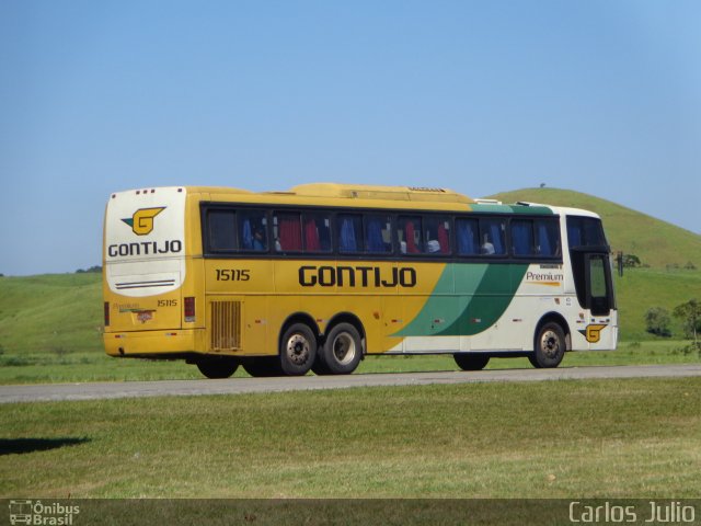 Empresa Gontijo de Transportes 15115 na cidade de Casimiro de Abreu, Rio de Janeiro, Brasil, por Carlos Julio. ID da foto: 2298576.