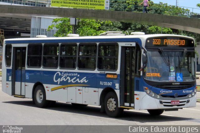 Expresso Garcia RJ 135.047 na cidade de Rio de Janeiro, Rio de Janeiro, Brasil, por Carlos Eduardo Lopes. ID da foto: 2298003.