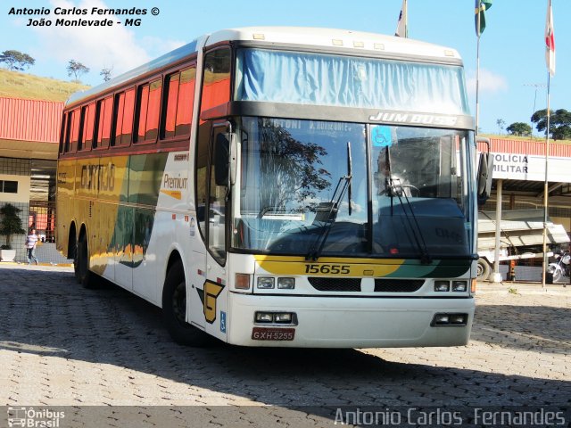 Empresa Gontijo de Transportes 15655 na cidade de João Monlevade, Minas Gerais, Brasil, por Antonio Carlos Fernandes. ID da foto: 2298639.