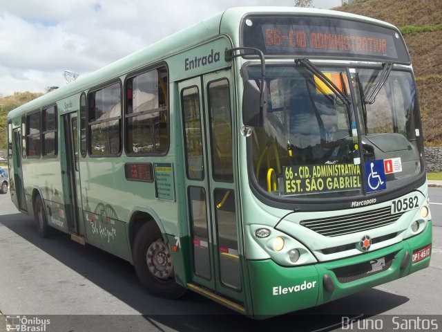 Milênio Transportes 10582 na cidade de Belo Horizonte, Minas Gerais, Brasil, por Bruno Santos. ID da foto: 2300970.