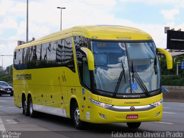 Viação Itapemirim 60685 na cidade de São Paulo, São Paulo, Brasil, por Fabiano de Oliveira Prado. ID da foto: 2300312.