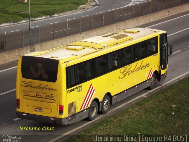 Viação Itapemirim 45293 na cidade de Aparecida, São Paulo, Brasil, por Jerônimo Diniz. Número da foto: #2300742.