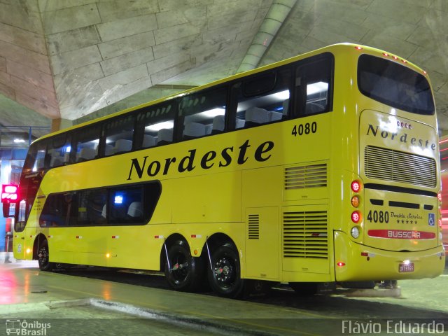 Viação Nordeste 4080 na cidade de Fortaleza, Ceará, Brasil, por Flávio Eduardo. Número da foto: #2300817.