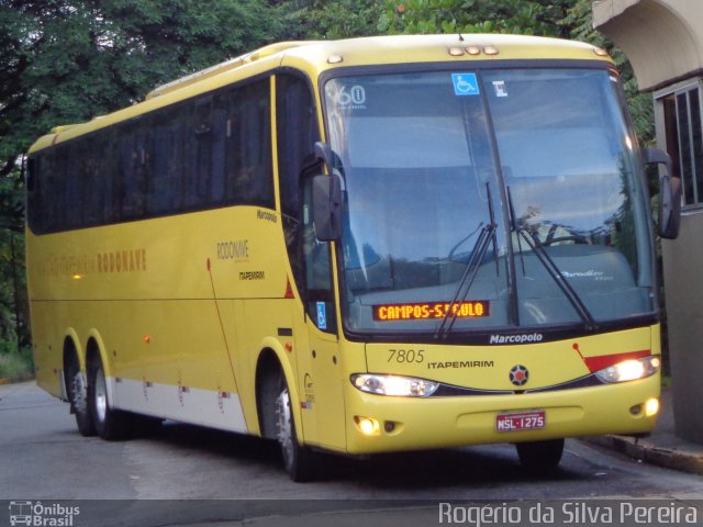 Viação Itapemirim 7805 na cidade de São Paulo, São Paulo, Brasil, por Rogério da Silva Pereira. ID da foto: 2303248.