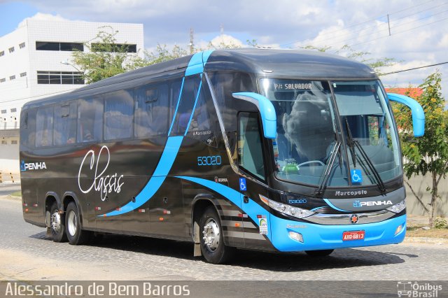 Empresa de Ônibus Nossa Senhora da Penha 53020 na cidade de Caruaru, Pernambuco, Brasil, por Alessandro de Bem Barros. Número da foto: #2302809.