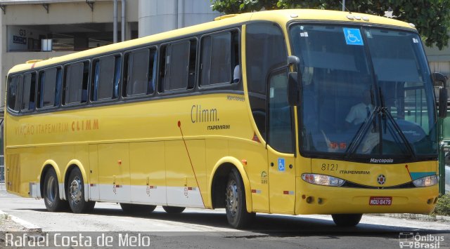 Viação Itapemirim 8121 na cidade de Rio de Janeiro, Rio de Janeiro, Brasil, por Rafael Costa de Melo. ID da foto: 2303670.