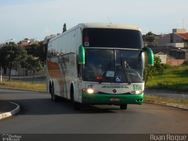 Empresa de Transportes Andorinha 5158 na cidade de Americana, São Paulo, Brasil, por Ruan Roque. ID da foto: 2305481.