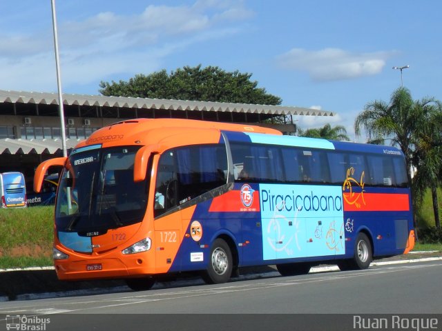 Viação Piracicabana 1722 na cidade de Americana, São Paulo, Brasil, por Ruan Roque. ID da foto: 2305478.