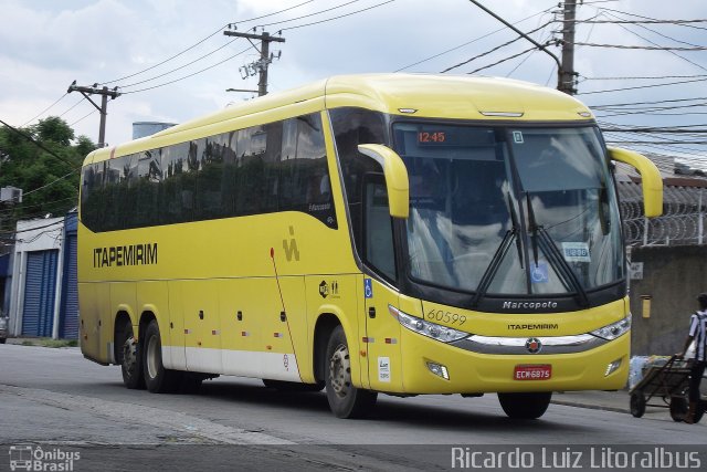 Viação Itapemirim 60599 na cidade de São Paulo, São Paulo, Brasil, por Ricardo Luiz. Número da foto: #2305589.
