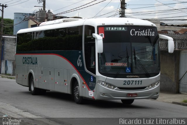 Expresso Cristália 207111 na cidade de São Paulo, São Paulo, Brasil, por Ricardo Luiz. Número da foto: #2307717.
