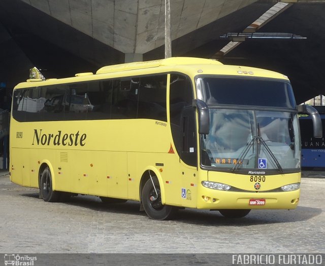 Viação Nordeste 8090 na cidade de Fortaleza, Ceará, Brasil, por Francisco José e  Silva Furtado. Número da foto: #2307550.