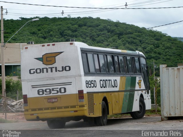 Empresa Gontijo de Transportes 8950 na cidade de Salinas, Minas Gerais, Brasil, por Fernando Reis. ID da foto: 2305933.