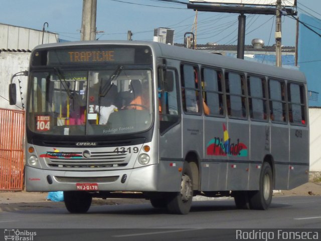 Auto Viação Nossa Senhora da Piedade 4319 na cidade de Maceió, Alagoas, Brasil, por Rodrigo Fonseca. ID da foto: 2307180.