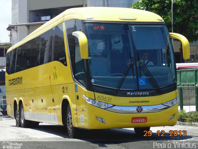 Viação Itapemirim 60631 na cidade de Rio de Janeiro, Rio de Janeiro, Brasil, por Pedro Vinicius. Número da foto: #2307150.