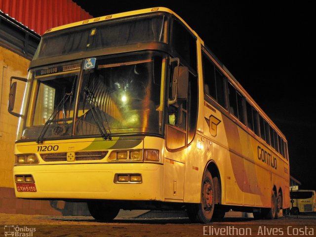 Empresa Gontijo de Transportes 11200 na cidade de João Monlevade, Minas Gerais, Brasil, por Elivelthon  Alves Costa. ID da foto: 2306859.