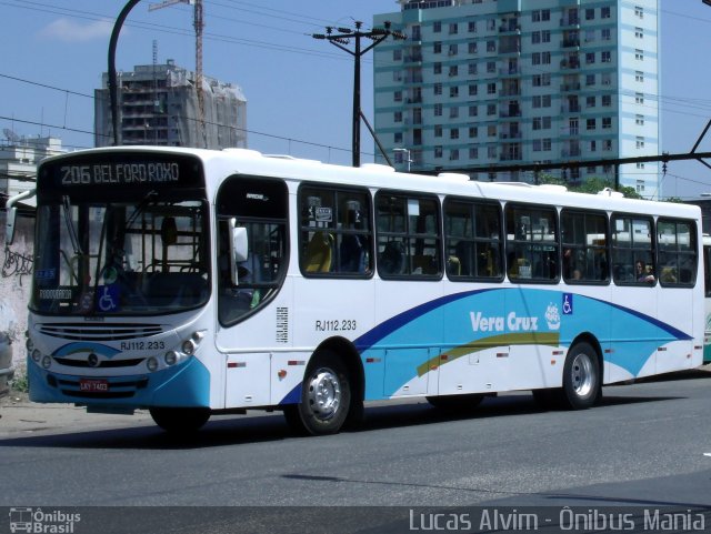 Auto Viação Vera Cruz - Belford Roxo RJ 112.233 na cidade de Nova Iguaçu, Rio de Janeiro, Brasil, por Lucas Alvim. Número da foto: #2308689.