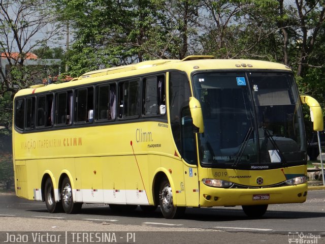 Viação Itapemirim 8019 na cidade de Teresina, Piauí, Brasil, por João Victor. ID da foto: 2311022.