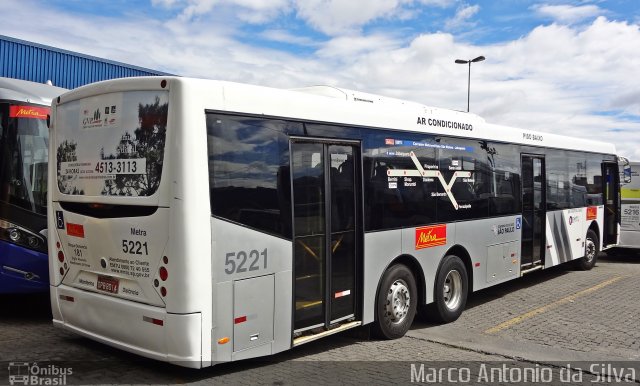 Metra - Sistema Metropolitano de Transporte 5221 na cidade de São Bernardo do Campo, São Paulo, Brasil, por Marco Antonio da Silva. Número da foto: #2310398.