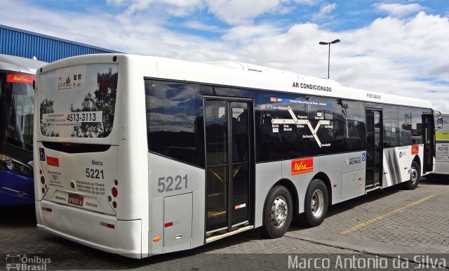 Metra - Sistema Metropolitano de Transporte 5221 na cidade de São Bernardo do Campo, São Paulo, Brasil, por Marco Antonio da Silva. ID da foto: 2310398.