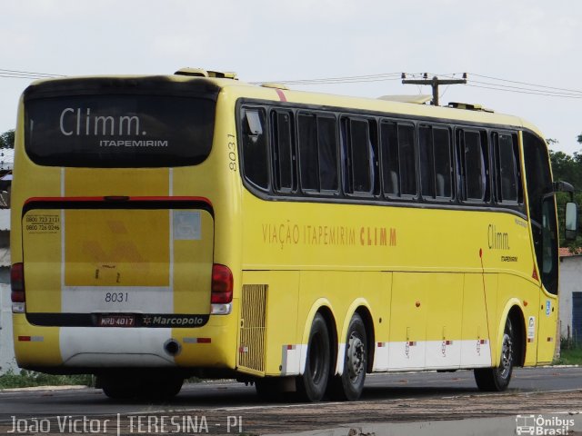 Viação Itapemirim 8031 na cidade de Teresina, Piauí, Brasil, por João Victor. ID da foto: 2311002.