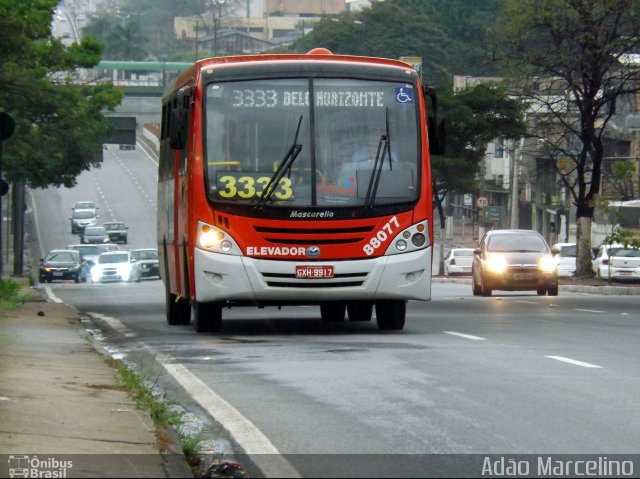 Viação Novo Retiro 88077 na cidade de Belo Horizonte, Minas Gerais, Brasil, por Adão Raimundo Marcelino. ID da foto: 2311613.