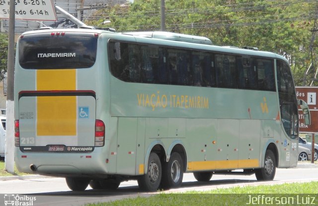 Viação Itapemirim 213 na cidade de Vitória, Espírito Santo, Brasil, por J.  Luiz. Número da foto: #2311777.