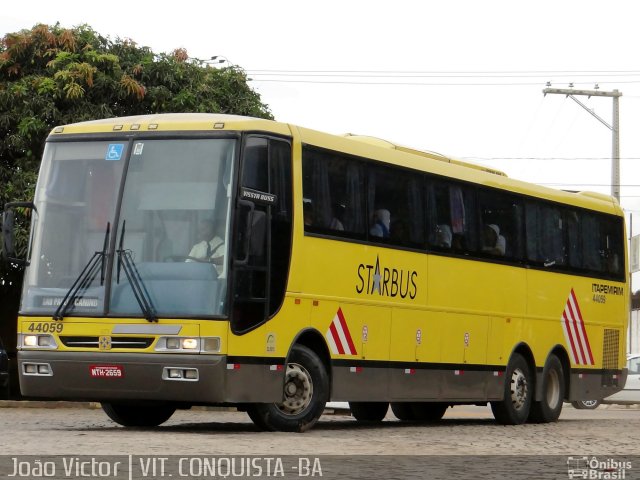 Viação Itapemirim 44059 na cidade de Vitória da Conquista, Bahia, Brasil, por João Victor. ID da foto: 2310467.