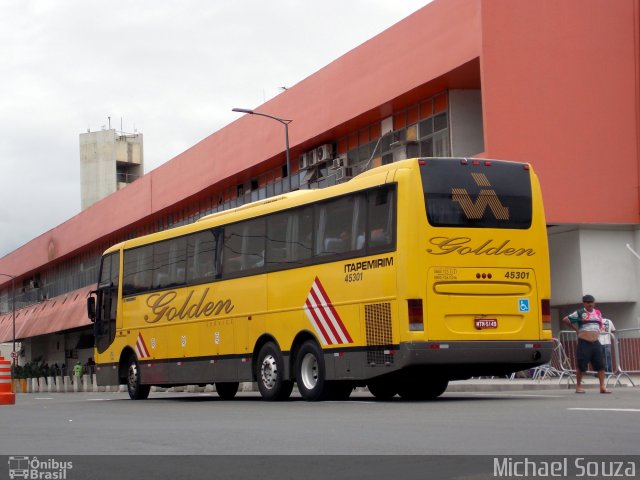 Viação Itapemirim 45301 na cidade de Rio de Janeiro, Rio de Janeiro, Brasil, por Michael Souza. Número da foto: #2313674.