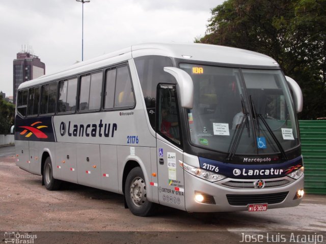 Lancatur Transporte e Turismo 21176 na cidade de Curitiba, Paraná, Brasil, por Jose Luis Araujo. Número da foto: #2275706.