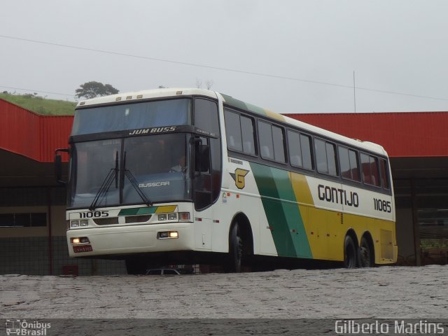 Empresa Gontijo de Transportes 11085 na cidade de João Monlevade, Minas Gerais, Brasil, por Gilberto Martins. ID da foto: 2277189.