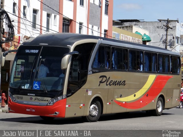 Plenna Transportes e Serviços 1010 na cidade de Feira de Santana, Bahia, Brasil, por João Victor. ID da foto: 2277046.